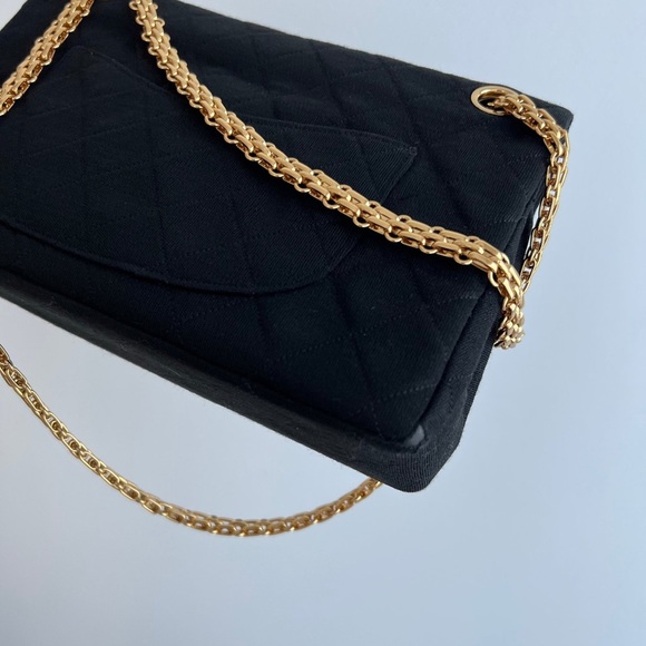 Chanel Medium Jersey 24 Kt Double Flap Bag - Picture 11 of 16